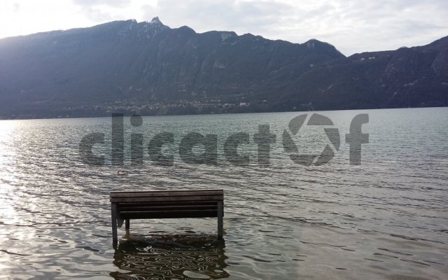 Le lac du Bourget déborde 9/02/2021