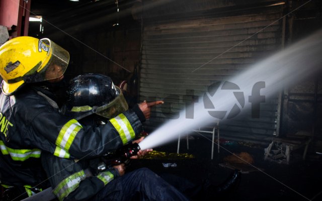 Haïti : Incendie à Marché 2000